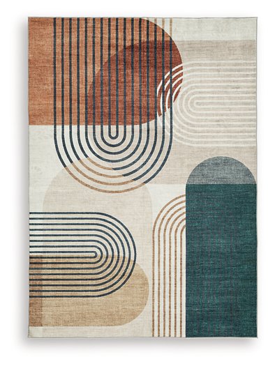 Farrendale Washable Area Rug - Atchison Furniture Company (Atchison, KS)