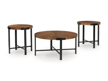 Crosstrail Table (Set of 3) - Atchison Furniture Company (Atchison, KS)