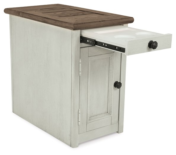 Bolanburg Chairside End Table with USB Ports & Outlets - Atchison Furniture Company (Atchison, KS)