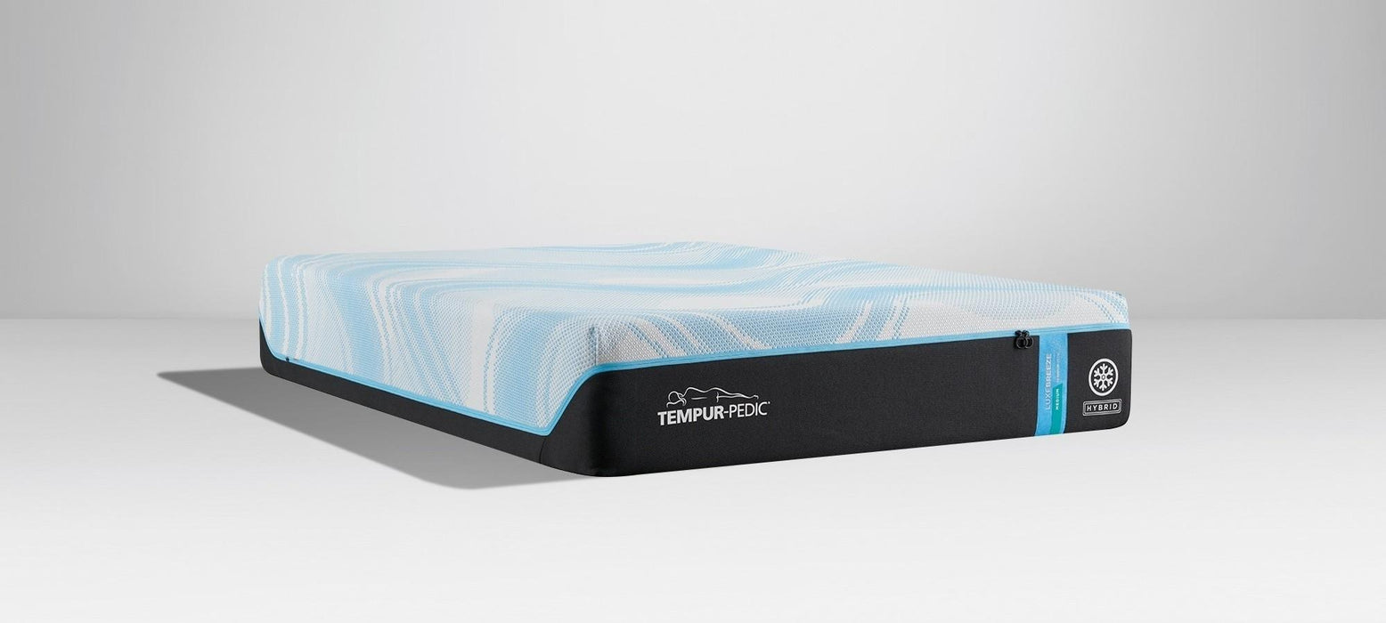 Tempur-Pedic LuxeBreeze Medium Hybrid Mattress - Atchison Furniture Company (Atchison, KS)
