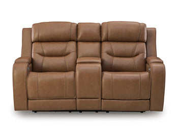 Knightington Power Reclining Loveseat with Audio Seating - Atchison Furniture Company (Atchison, KS)