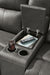 Bleckley Power Reclining Loveseat with Console - Atchison Furniture Company (Atchison, KS)