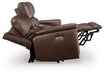Bleckley Power Reclining Loveseat with Console - Atchison Furniture Company (Atchison, KS)