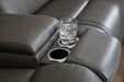 5Z - Pittson Power Reclining Sectional Loveseat with Console - Atchison Furniture Company (Atchison, KS)