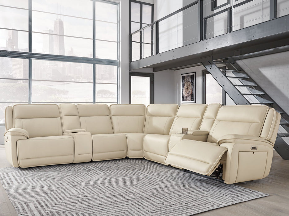 Double Deal Reclining Sectional with 2 Consoles - Atchison Furniture Company (Atchison, KS)