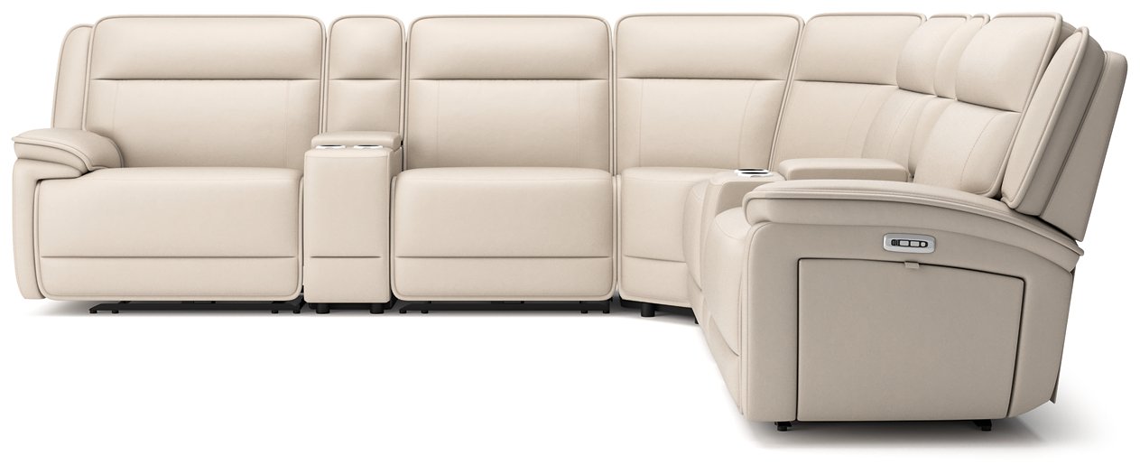 Double Deal Reclining Sectional with 2 Consoles - Atchison Furniture Company (Atchison, KS)
