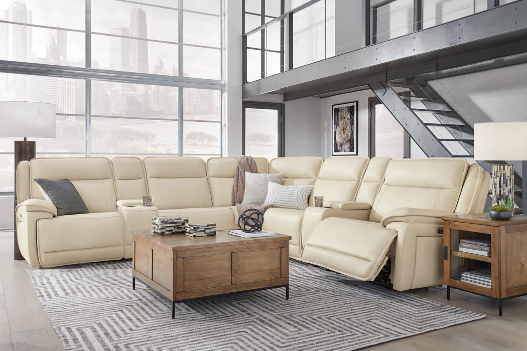 Double Deal Reclining Sectional with 2 Consoles - Atchison Furniture Company (Atchison, KS)