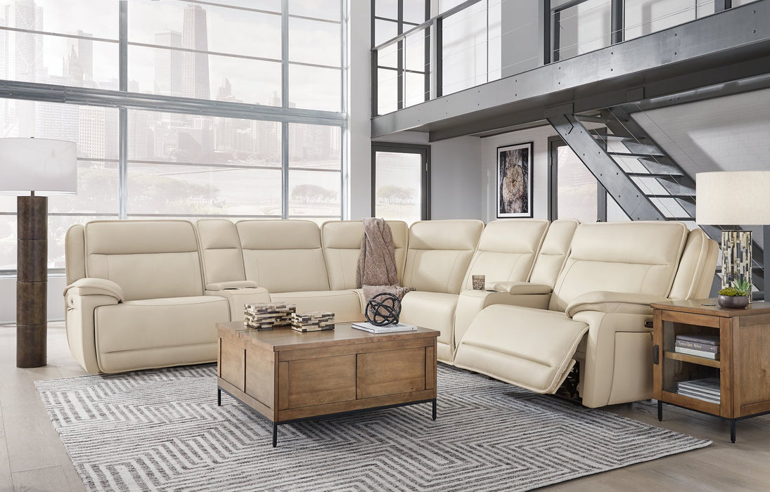 Double Deal Reclining Sectional with 2 Consoles - Atchison Furniture Company (Atchison, KS)