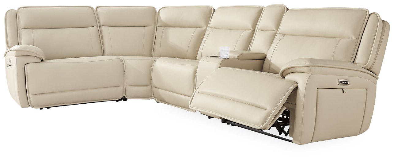 Double Deal Reclining Sectional with Console - Atchison Furniture Company (Atchison, KS)