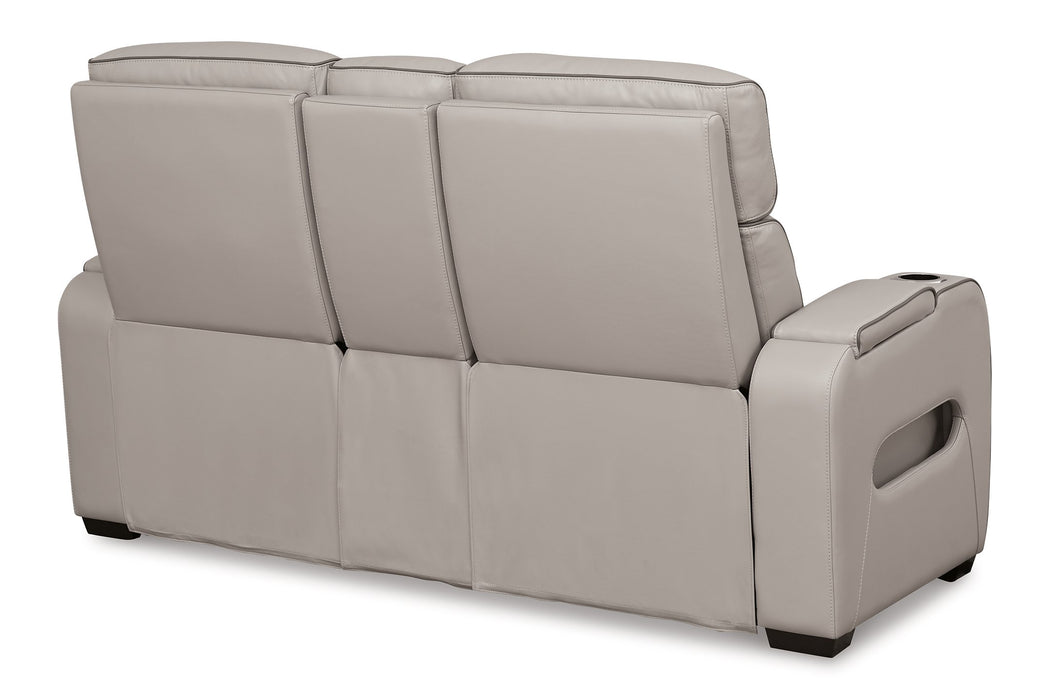 Boyington Power Reclining Loveseat with Console - Atchison Furniture Company (Atchison, KS)