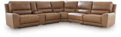 DeepWakes Reclining Sectional with Storage Console - Atchison Furniture Company (Atchison, KS)
