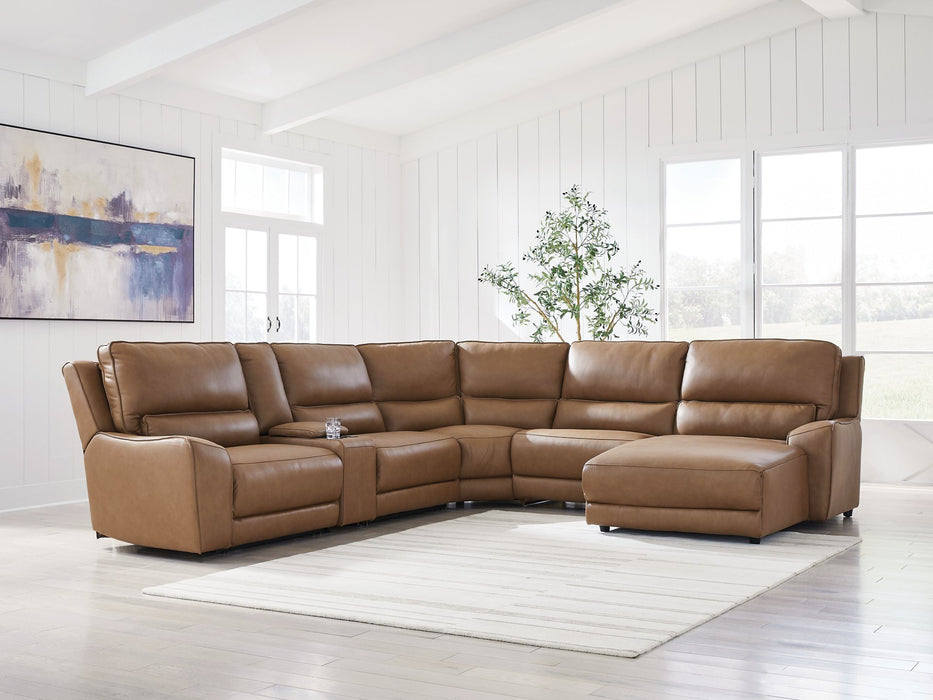 DeepWakes Power Reclining Sectional with Chaise - Atchison Furniture Company (Atchison, KS)