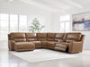 DeepWakes Power Reclining Sectional with Chaise - Atchison Furniture Company (Atchison, KS)