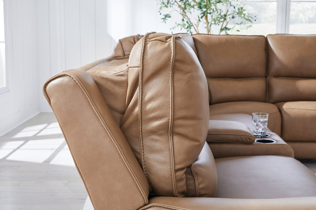 DeepWakes Power Reclining Sectional with Chaise - Atchison Furniture Company (Atchison, KS)