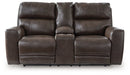 Crossplex Power Reclining Loveseat with Console - Atchison Furniture Company (Atchison, KS)