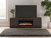 Cayboni 71" TV Stand with Electric Fireplace - Atchison Furniture Company (Atchison, KS)
