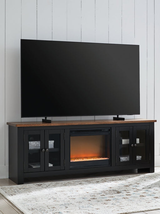 Wildenauer 76" TV Stand with Electric Fireplace - Atchison Furniture Company (Atchison, KS)