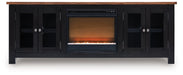 Wildenauer 76" TV Stand with Electric Fireplace - Atchison Furniture Company (Atchison, KS)