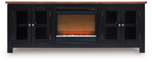 Wildenauer 76" TV Stand with Electric Fireplace - Atchison Furniture Company (Atchison, KS)