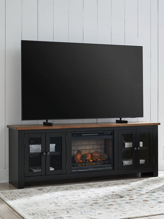 Wildenauer 76" TV Stand with Electric Fireplace - Atchison Furniture Company (Atchison, KS)