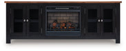 Wildenauer 76" TV Stand with Electric Fireplace - Atchison Furniture Company (Atchison, KS)