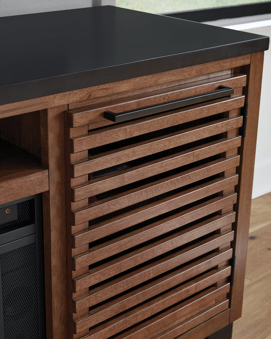 Kallari 84" TV Stand with Electric Fireplace - Atchison Furniture Company (Atchison, KS)