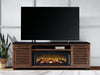 Kallari 84" TV Stand with Electric Fireplace - Atchison Furniture Company (Atchison, KS)