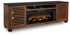 Kallari 84" TV Stand with Electric Fireplace - Atchison Furniture Company (Atchison, KS)