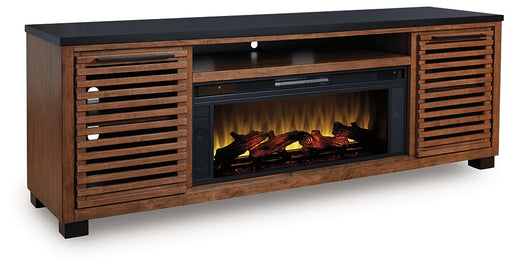 Kallari 84" TV Stand with Electric Fireplace - Atchison Furniture Company (Atchison, KS)