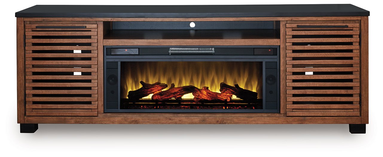 Kallari 84" TV Stand with Electric Fireplace - Atchison Furniture Company (Atchison, KS)