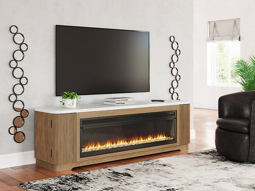 Camdill 80" TV Stand with Electric Fireplace - Atchison Furniture Company (Atchison, KS)