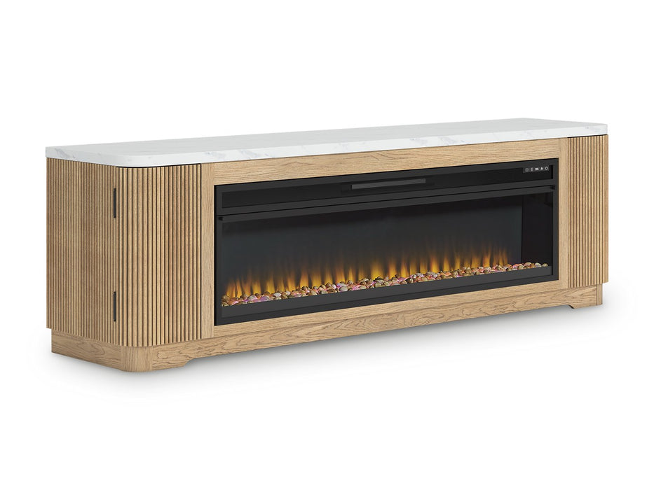 Camdill 80" TV Stand with Electric Fireplace - Atchison Furniture Company (Atchison, KS)