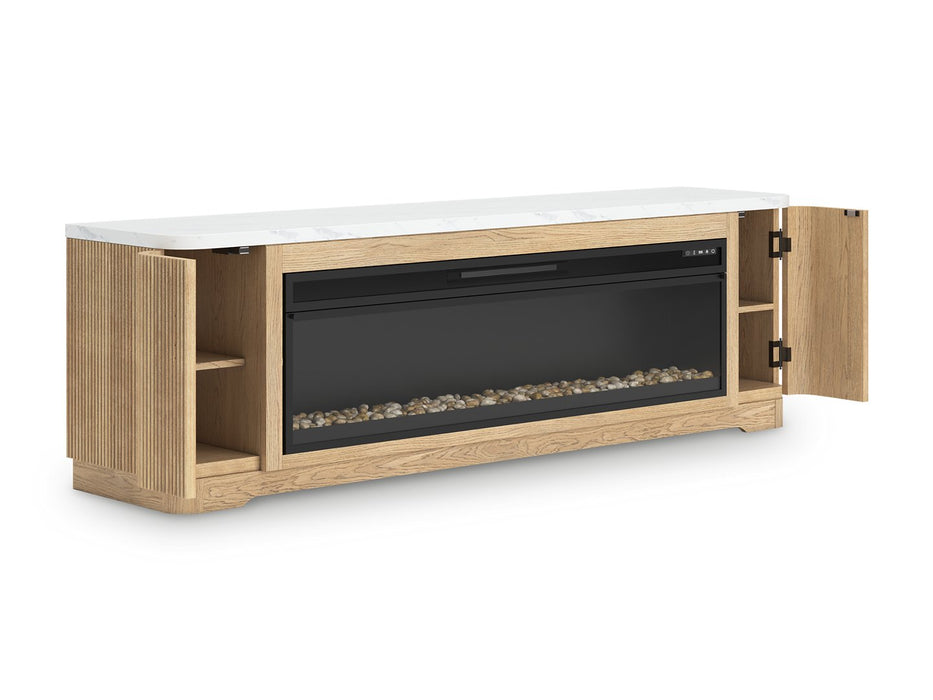Camdill 80" TV Stand with Electric Fireplace - Atchison Furniture Company (Atchison, KS)