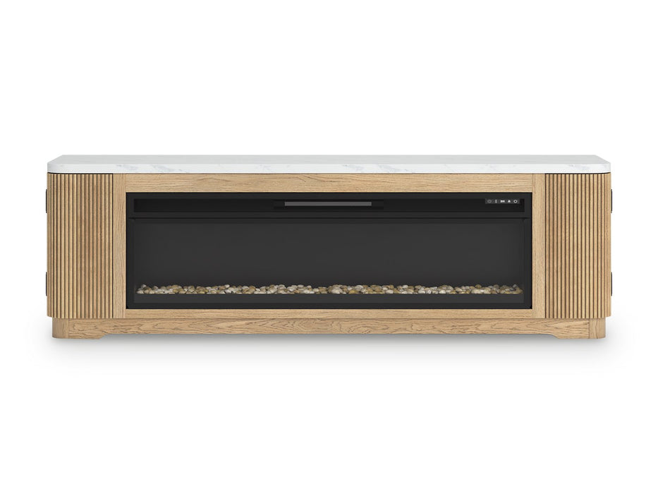 Camdill 80" TV Stand with Electric Fireplace - Atchison Furniture Company (Atchison, KS)