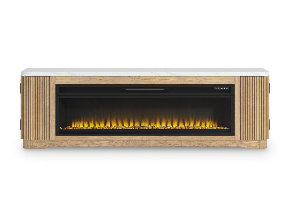 Camdill 80" TV Stand with Electric Fireplace - Atchison Furniture Company (Atchison, KS)